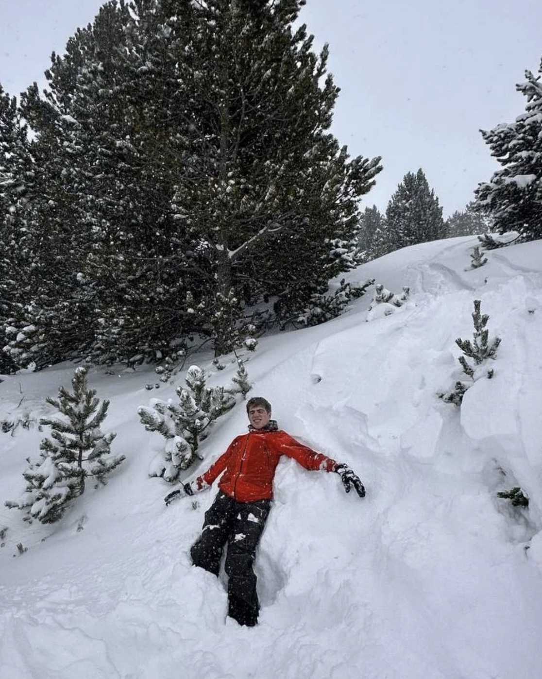 Snow angel — powder